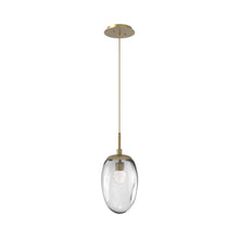 Load image into Gallery viewer, Meteo Pendant Light in Gilded Brass/Clear/Floret Crystal (LED).
