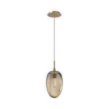 Load image into Gallery viewer, Meteo Pendant Light in Gilded Brass/Bronze/Geo Crystal (LED).
