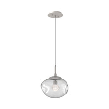 Load image into Gallery viewer, Nova LED Pendant Light in Beige Silver/Clear/Zircon Crystal.
