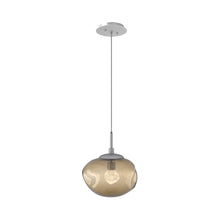 Load image into Gallery viewer, Nova LED Pendant Light in Classic Silver/Bronze/Zircon Crystal.
