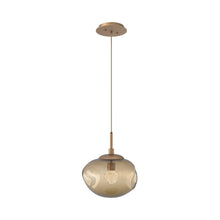 Load image into Gallery viewer, Nova LED Pendant Light in Novel Brass/Bronze/Floret Crystal.

