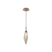 Load image into Gallery viewer, Rock Crystal LED Pendant Light in Burnished Bronze/Bronze (Small).
