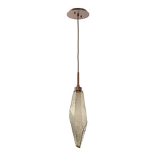 Load image into Gallery viewer, Rock Crystal LED Pendant Light in Burnished Bronze/Bronze (Large).

