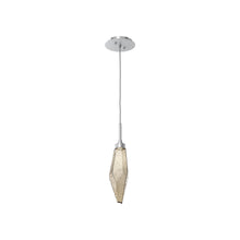 Load image into Gallery viewer, Rock Crystal LED Pendant Light in Classic Silver/Bronze (Small).
