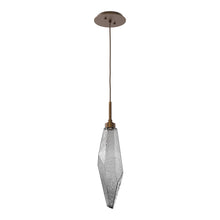 Load image into Gallery viewer, Rock Crystal LED Pendant Light in Flat Bronze/Smoke (Large).
