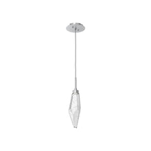 Load image into Gallery viewer, Rock Crystal LED Pendant Light in Classic Silver/Clear (Small).
