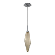Load image into Gallery viewer, Rock Crystal LED Pendant Light in Gunmetal/Bronze (Large).
