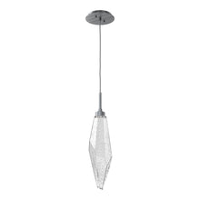 Load image into Gallery viewer, Rock Crystal LED Pendant Light in Gunmetal/Clear (Large).
