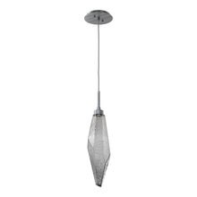 Load image into Gallery viewer, Rock Crystal LED Pendant Light in Gunmetal/Smoke (Large).
