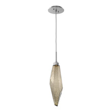 Load image into Gallery viewer, Rock Crystal LED Pendant Light in Satin Nickel/Bronze (Large).
