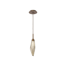 Load image into Gallery viewer, Rock Crystal LED Pendant Light in Flat Bronze/Bronze (Small).
