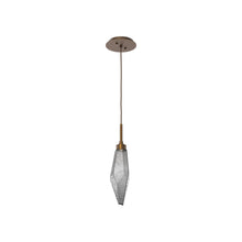 Load image into Gallery viewer, Rock Crystal LED Pendant Light in Flat Bronze/Smoke (Small).
