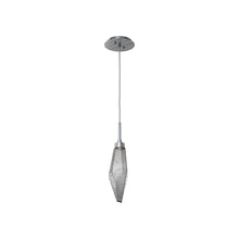 Load image into Gallery viewer, Rock Crystal LED Pendant Light in Gunmetal/Smoke (Small).
