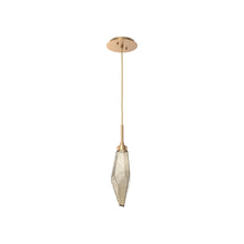 Load image into Gallery viewer, Rock Crystal LED Pendant Light in Novel Brass/Bronze (Small).
