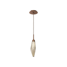 Load image into Gallery viewer, Rock Crystal LED Pendant Light in Oil Rubbed Bronze/Bronze (Small).
