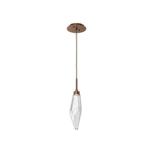 Load image into Gallery viewer, Rock Crystal LED Pendant Light in Oil Rubbed Bronze/Clear (Small).
