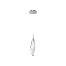 Load image into Gallery viewer, Rock Crystal LED Pendant Light in Satin Nickel/Clear (Small).
