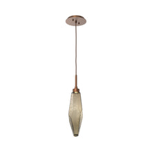 Load image into Gallery viewer, Rock Crystal LED Pendant Light in Burnished Bronze/Bronze (Medium).
