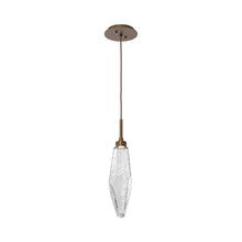 Load image into Gallery viewer, Rock Crystal LED Pendant Light in Flat Bronze/Clear (Medium).
