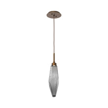 Load image into Gallery viewer, Rock Crystal LED Pendant Light in Flat Bronze/Smoke (Medium).
