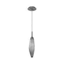 Load image into Gallery viewer, Rock Crystal LED Pendant Light in Graphite/Smoke (Medium).
