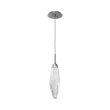 Load image into Gallery viewer, Rock Crystal LED Pendant Light in Gunmetal/Clear (Medium).
