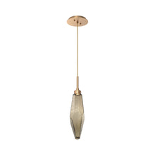 Load image into Gallery viewer, Rock Crystal LED Pendant Light in Novel Brass/Bronze (Medium).
