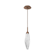 Load image into Gallery viewer, Rock Crystal LED Pendant Light in Oil Rubbed Bronze/Clear (Medium).
