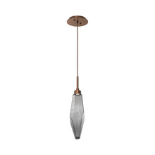 Load image into Gallery viewer, Rock Crystal LED Pendant Light in Oil Rubbed Bronze/Smoke (Medium).
