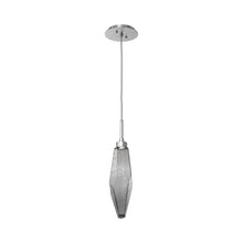 Load image into Gallery viewer, Rock Crystal LED Pendant Light in Satin Nickel/Smoke (Medium).
