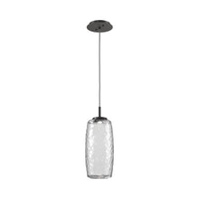 Load image into Gallery viewer, Vessel LED Pendant Light in Graphite/Clear.
