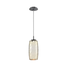 Load image into Gallery viewer, Vessel LED Pendant Light in Gunmetal/Amber.

