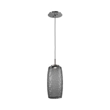 Load image into Gallery viewer, Vessel LED Pendant Light in Satin Nickel/Smoke.
