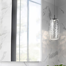 Load image into Gallery viewer, Vessel LED Pendant Light in bathroom.
