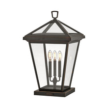 Load image into Gallery viewer, Alford Place Outdoor Pier Mount Lantern in Oil Rubbed Bronze.
