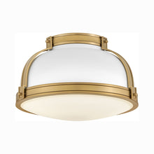 Load image into Gallery viewer, Barton Flush Mount Ceiling Light in Matte White.
