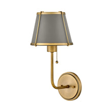 Load image into Gallery viewer, Clarke Wall Light in Lacquered Dark Brass.

