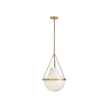 Load image into Gallery viewer, Collins Pendant Light in Heritage Brass (Medium).
