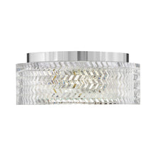 Load image into Gallery viewer, Elle Flush Mount Ceiling Light in Chrome.
