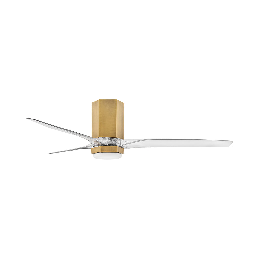 Facet LED Smart Ceiling Fan in Heritage Brass (52-Inch).