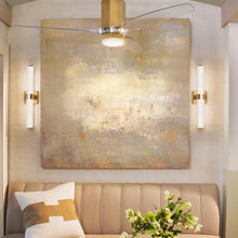 Load image into Gallery viewer, Facet LED Ceiling Fan in living room.
