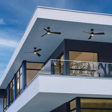 Load image into Gallery viewer, Iver LED Ceiling Fan in Outside Area.
