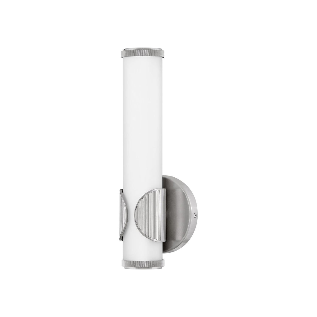 Femi LED Bath Vanity Light in Brushed Nickel.