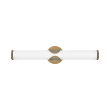 Load image into Gallery viewer, Femi LED Bath Vanity Light in Lacquered Brass (Large).
