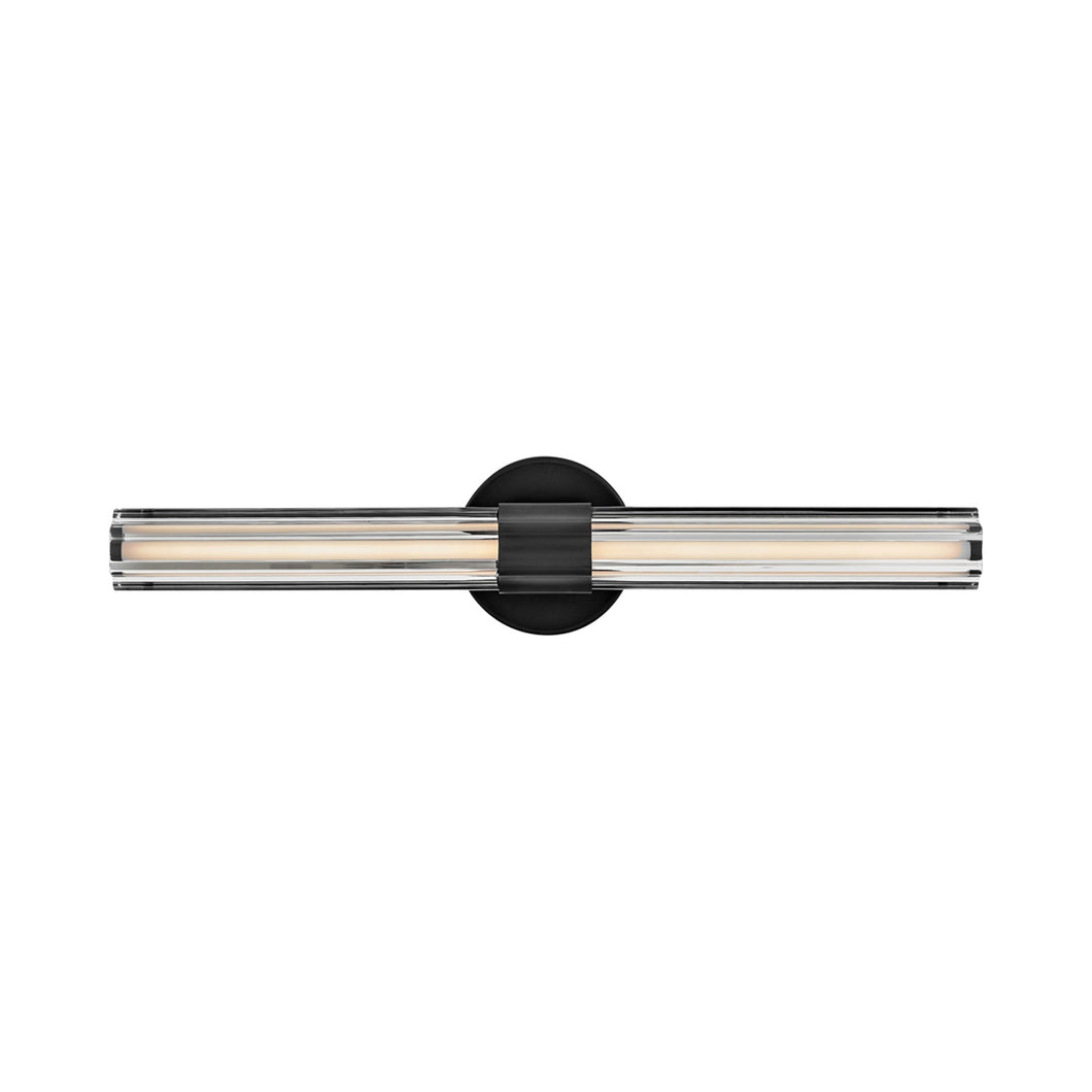 Georgette LED Bath Vanity Light in Black.