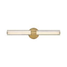 Load image into Gallery viewer, Georgette LED Bath Vanity Light in Lacquered Brass.
