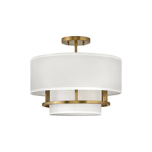 Load image into Gallery viewer, Graham Flush Mount Ceiling Light in Lacquered Brass(16-Inch).
