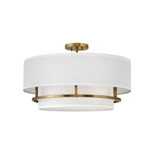 Load image into Gallery viewer, Graham Flush Mount Ceiling Light in Lacquered Brass(23-Inch).
