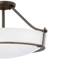 Load image into Gallery viewer, Hathaway Semi Flush Mount Ceiling Light in Detail.
