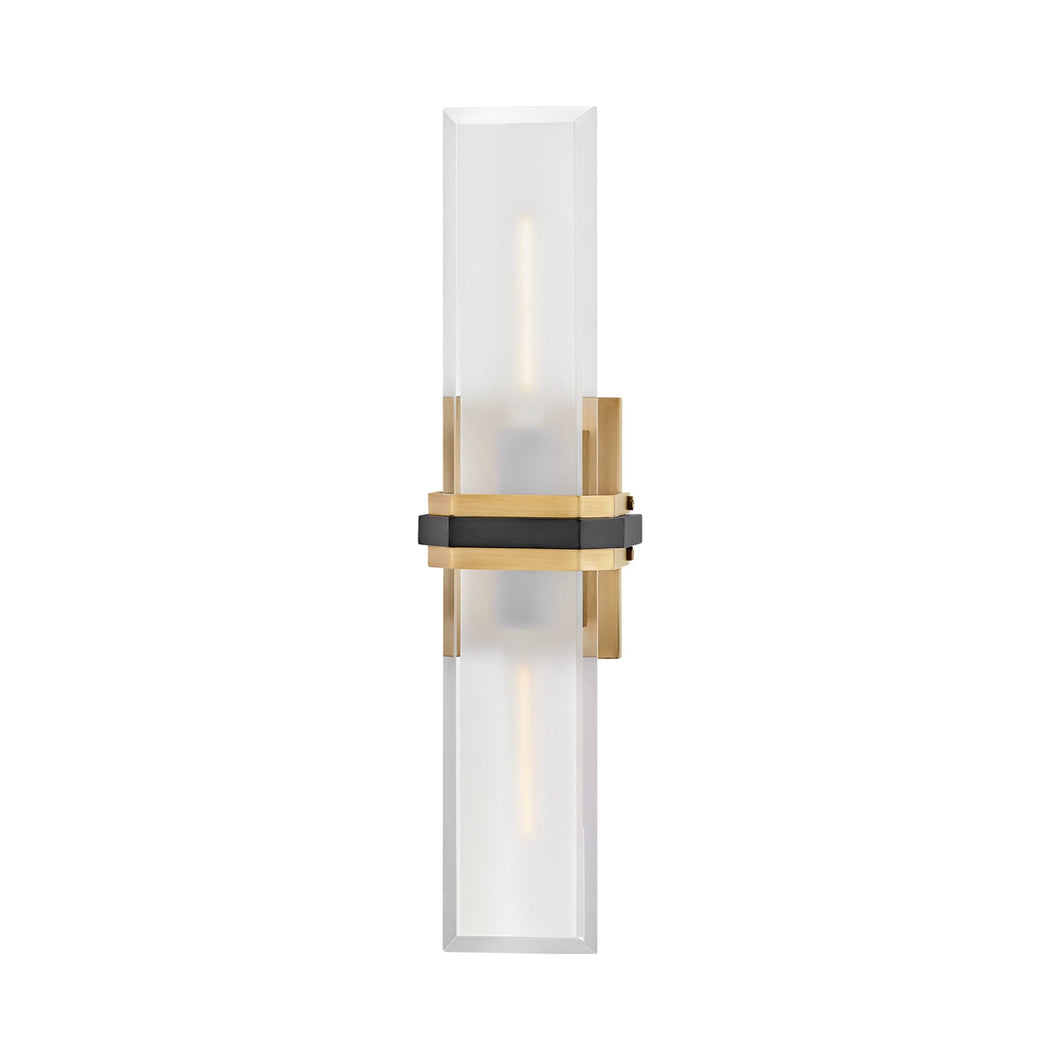 Kipton Wall Light in Heritage Brass.